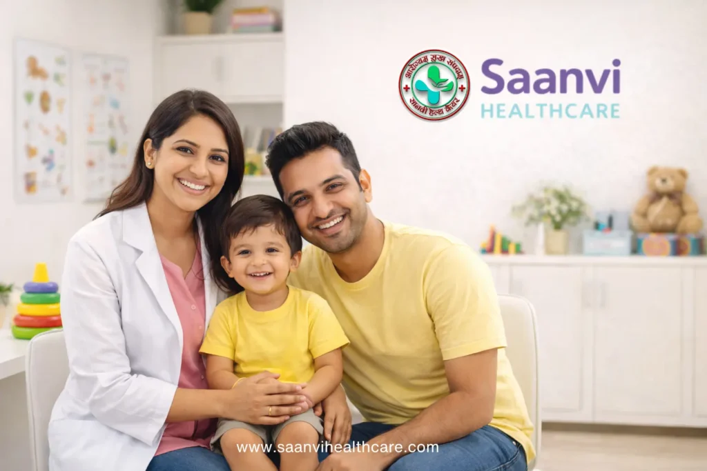 Parent guided speech therapy session at Saanvihealthcare