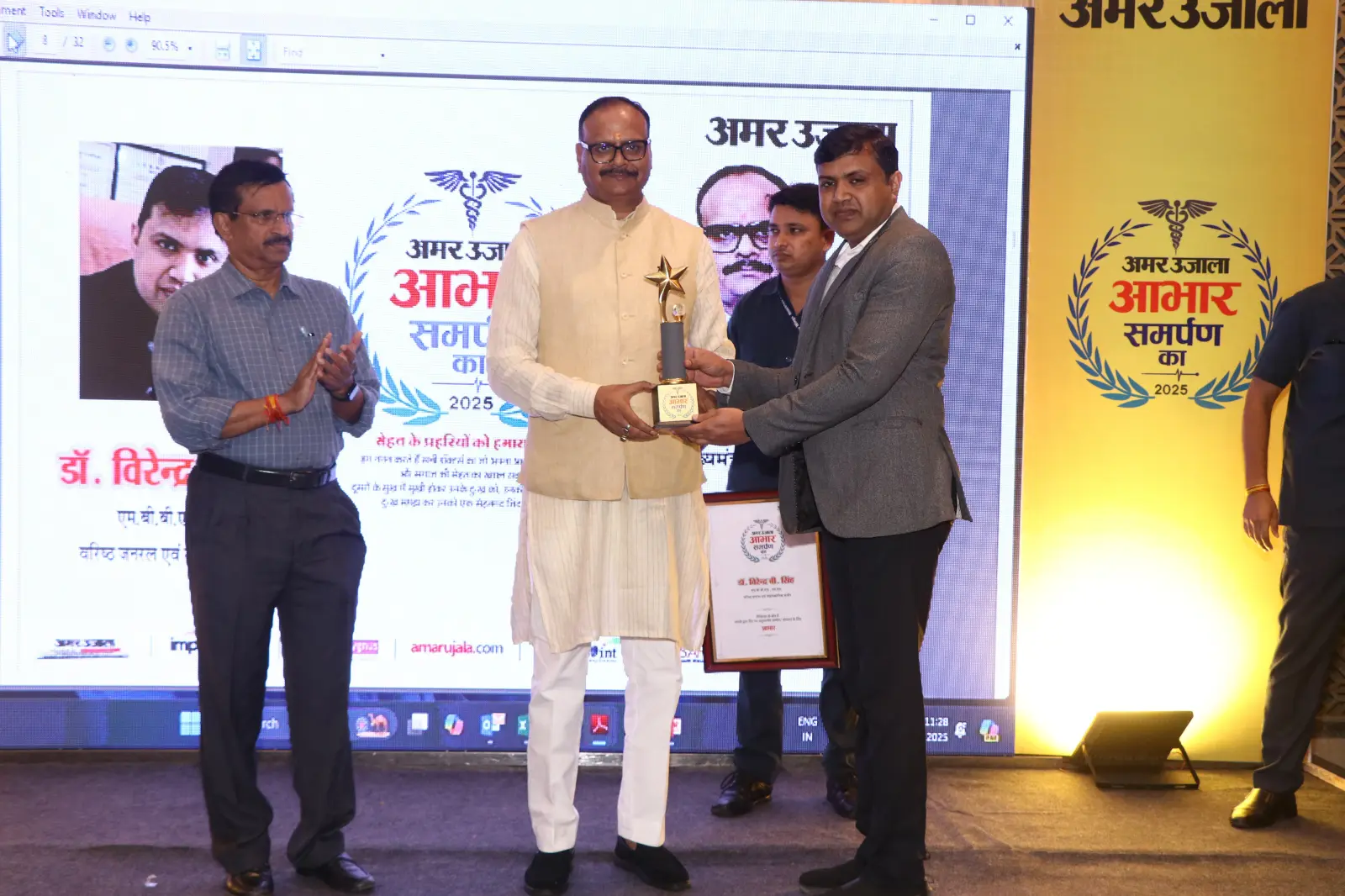 Dr. Virendra B Singh has been awarded the Best General Surgeon Award for excellence in surgery.