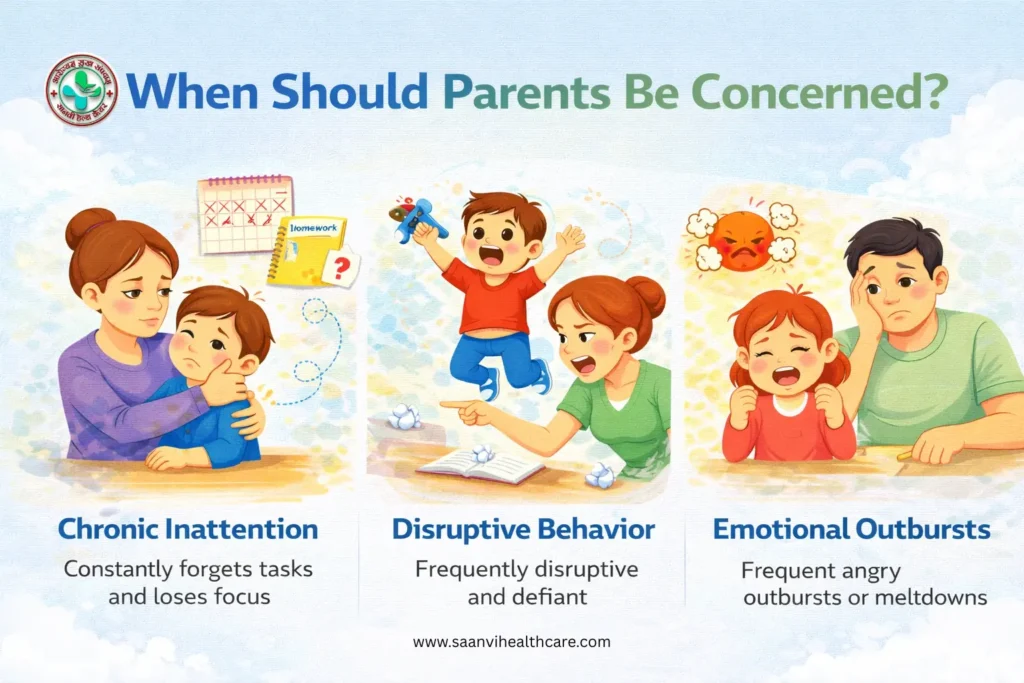 बच्चों में ADHD के लक्षण कब चिंता का कारण बनते हैं