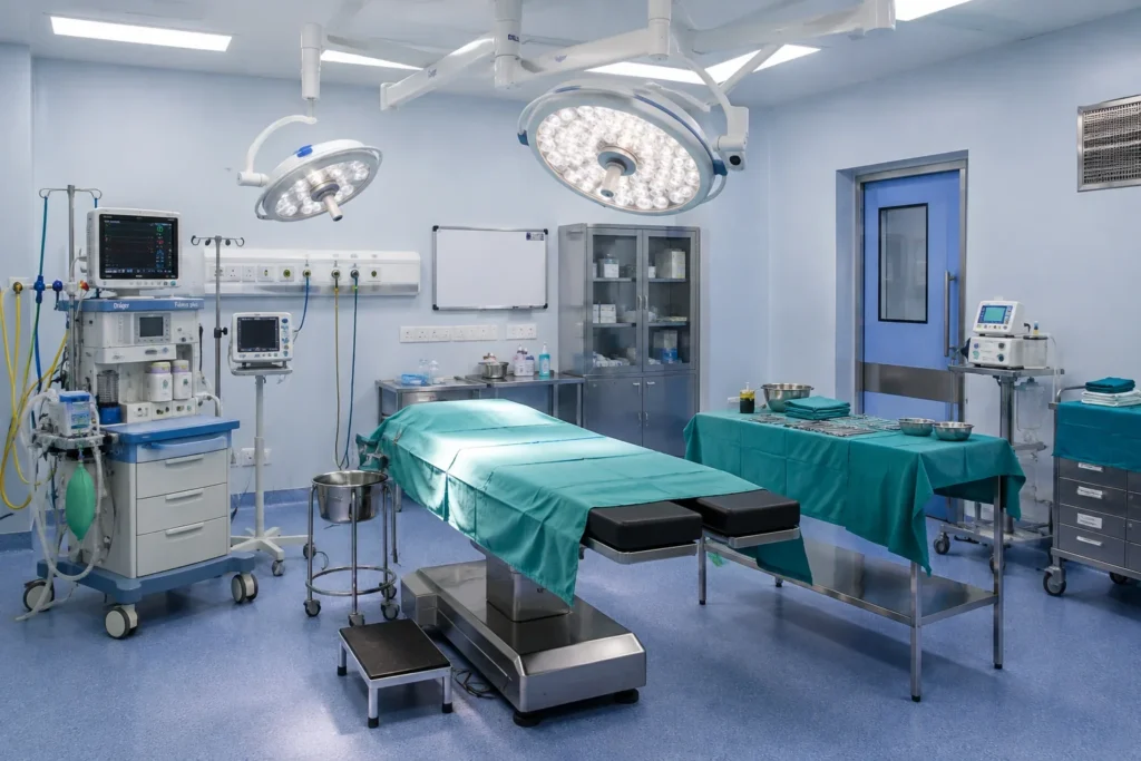 Modern operation theatre at Saanvi Healthcare in Gorakhpur